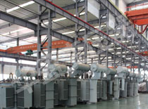 伊春非晶合金变压器生产现场