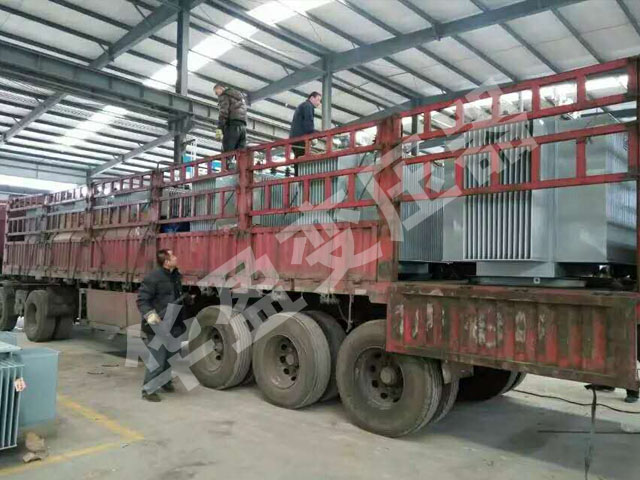 伊春非晶合金变压器发货现场